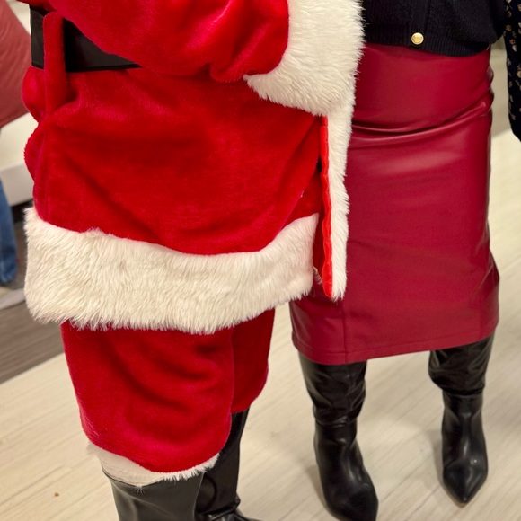 Persona by Marina Rinaldi Dark Red Technical Fabric Skirt Elastic Waist Size 18 - Picture 2 of 11